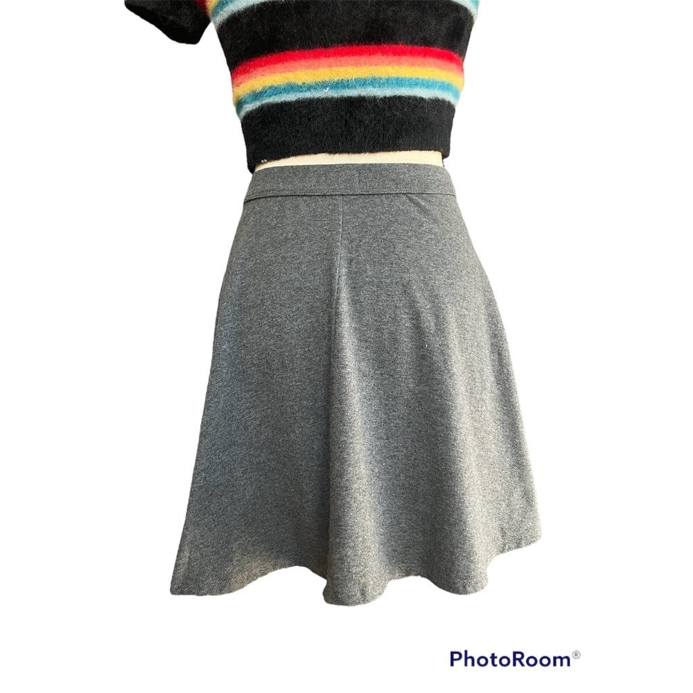 Hollister Grey Skater Skirt Womens Size XS